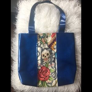 Sugar skull/ Virgen de Guadalupe purse